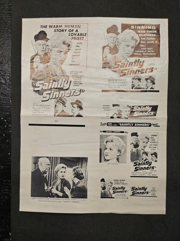 "Saintly Sinners" Original Movie Ad Clip Art Print