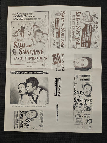 "Sally And Saint Anne" Original Movie Ad Clip Art Print