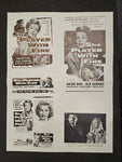 "She Played With Fire" Original Movie Ad Clip Art Print