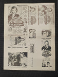 "Shock Treatment" Original Movie Ad Mat Mold and Ad Clip Art Print