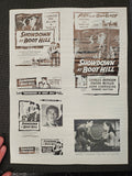 "Showdown At Boot Hill" Original Movie Ad Mat Mold and Ad Clip Art Print