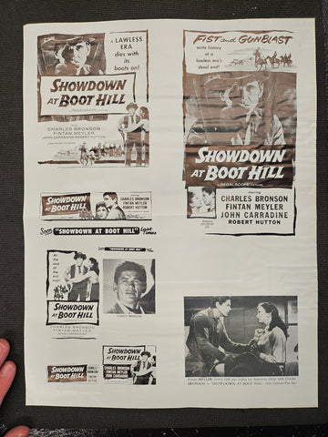 "Showdown At Boot Hill" Original Movie Ad Clip Art Print