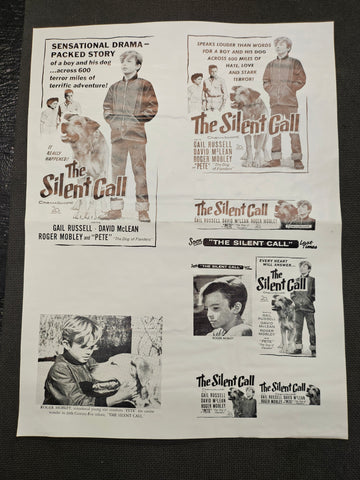 "The Silent Call" Original Movie Ad Mat Mold and Ad Clip Art Print