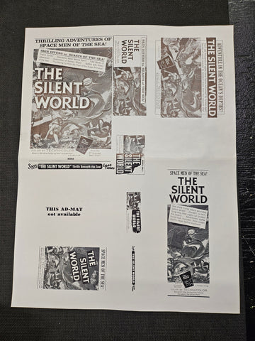 "The Silent World" Original Ad Clip Art Print