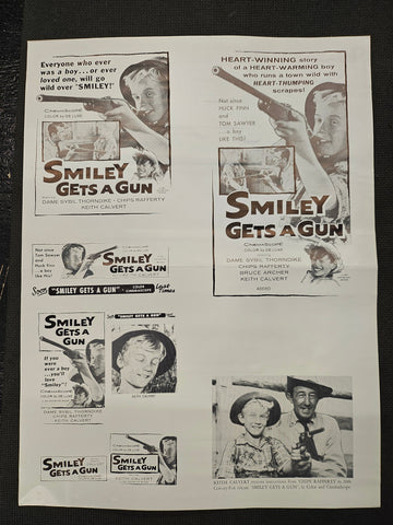 "Smiley Get A Gun" Original Movie Ad Clip Art Print
