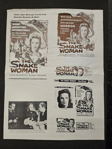 "The Snake Woman" Original Movie Ad Clip Art Print