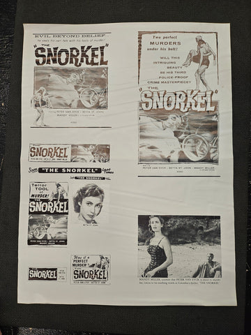 "The Snorkel" Original Movie Ad Clip Art Print