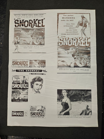 "The Snorkel" Original Movie Ad Mat Mold and Ad Clip Art Print
