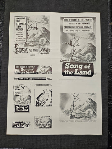 "Song Of The Land" Original Movie Ad Clip Art Print