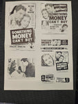 "Something Money Can't Buy" Original Movie Ad Mat Mold and Ad Clip Art Print