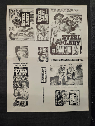 "The Steel Lady" Original Movie Ad Clip Art Print