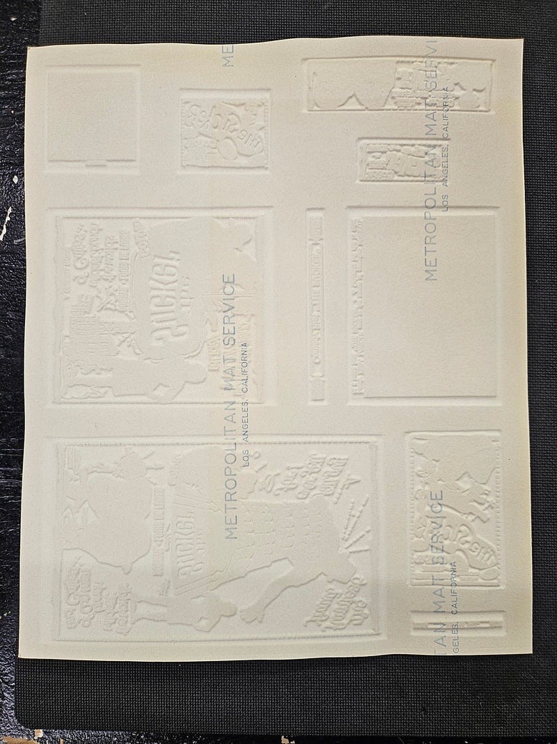 "The Sucker" Original Movie Ad Mat Mold and Ad Clip Art Print