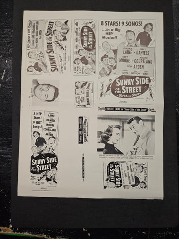 "Sunny Side Of The Street" Original Movie  Ad Clip Art Print