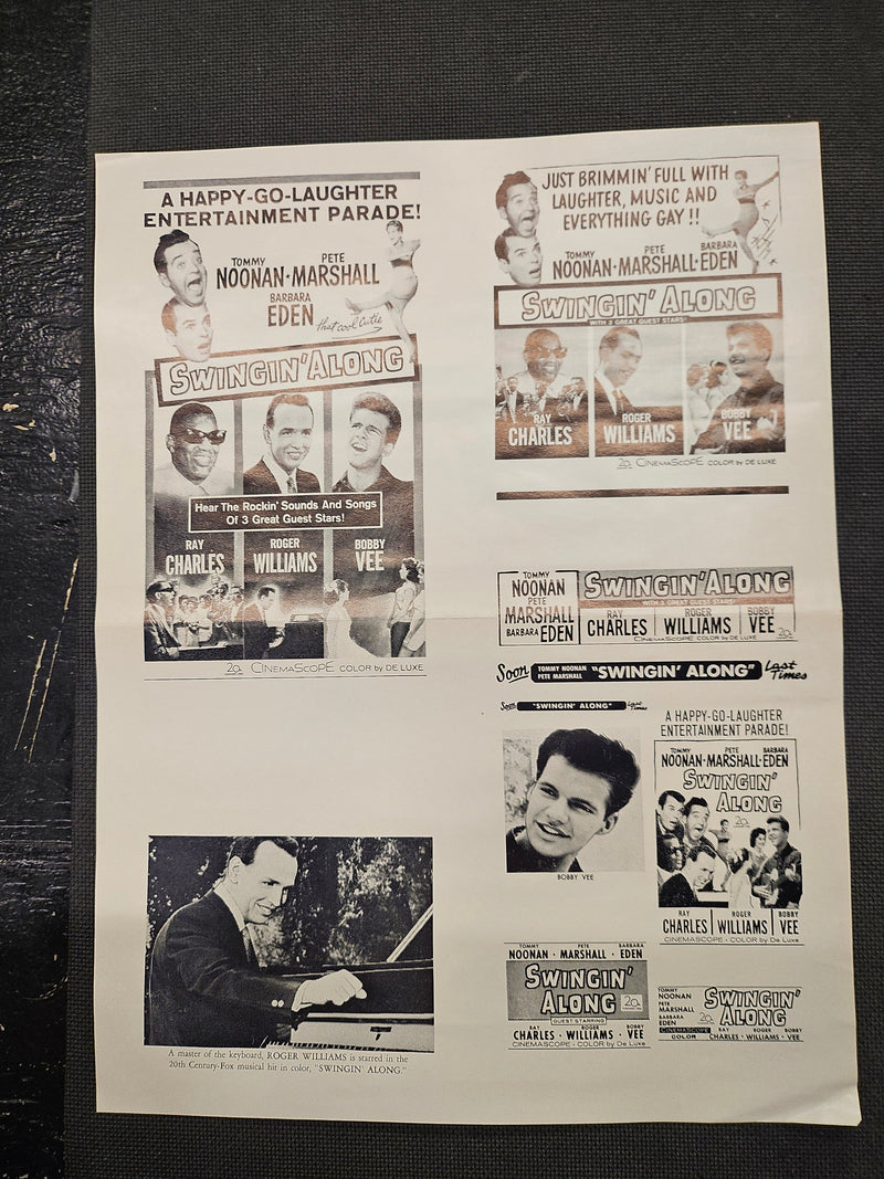 "Swingin' Along" Original Movie Ad Clip Art Print