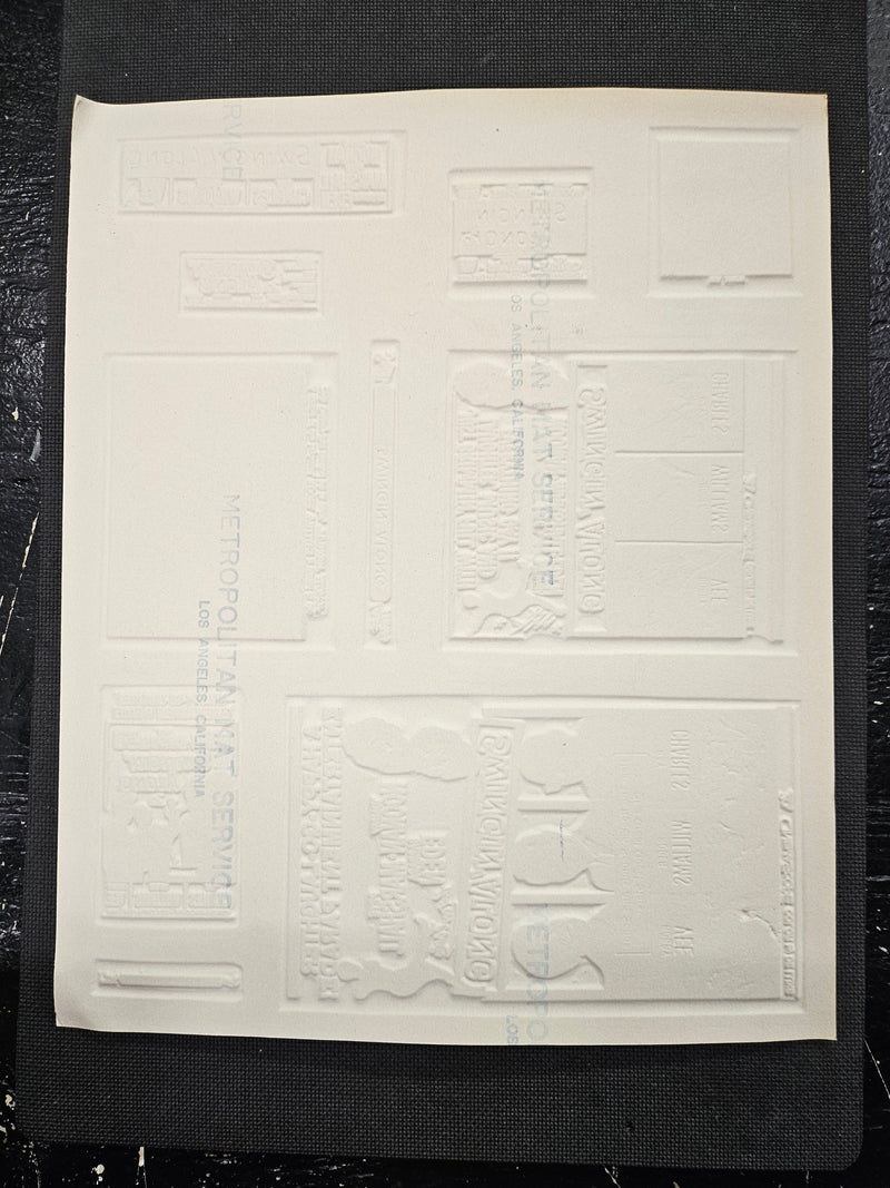 "Swingin' Along" Original Movie Ad Mat Mold and Ad Clip Art Print