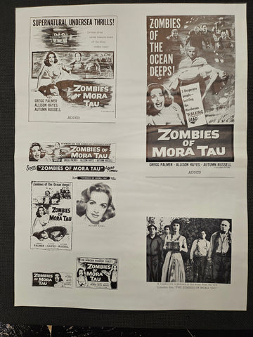 "Zombies Of Mora Tau" Original Movie Ad Clip Art Print