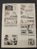 "The Plague Of The Zombies" Original Movie Ad Mat Mold and Ad Clip Art Print