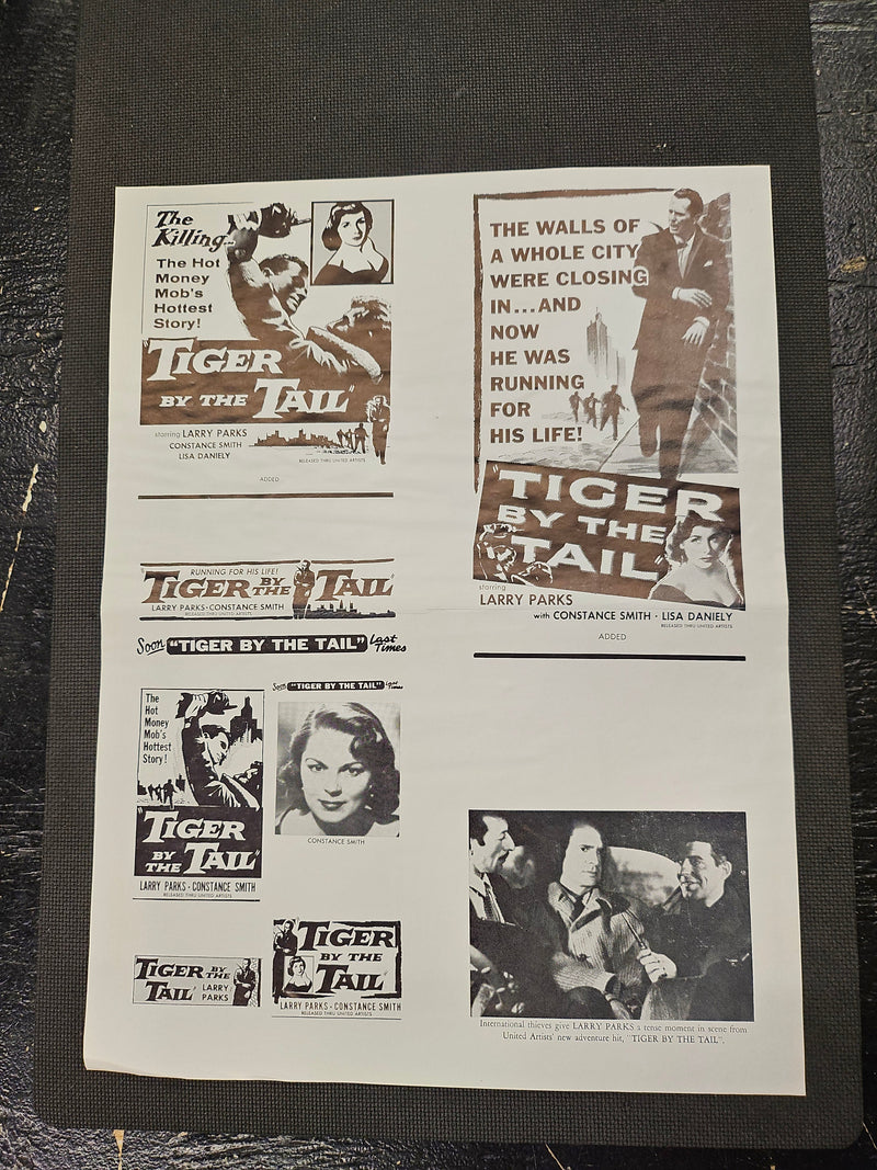 "Tiger By The Tail (Cross-Up)" Original Movie Ad Clip Art Print