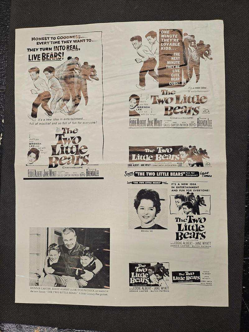 "The Two Little Bears" Original Movie Ad Clip Art Print