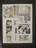 "Unchained" Original Movie Ad Mat Mold and Ad Clip Art Print