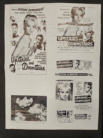 "Upstairs And Downstairs" Original Movie Ad Clip Art Print