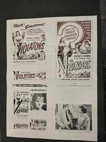"The Violators" Original Movie Ad Clip Art Print