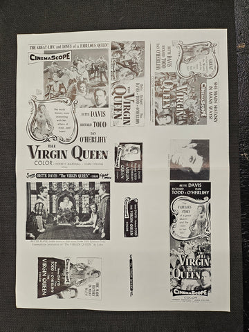"The Virgin Queen" Original Movie Ad Clip Art Print