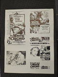 "The White Orchid" Original Movie Ad Mat Mold and Ad Clip Art Print