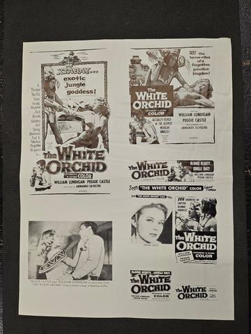 "The White Orchid" Original Movie Ad Clip Art Print