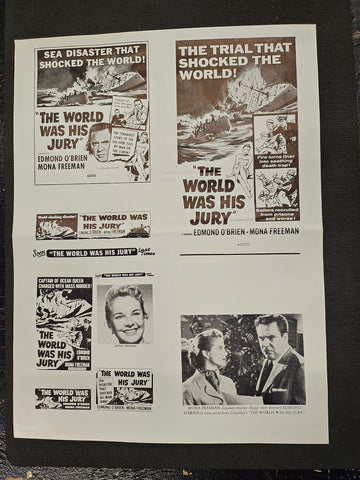 "The World Was His Jury" Original Movie Ad Clip Art Print