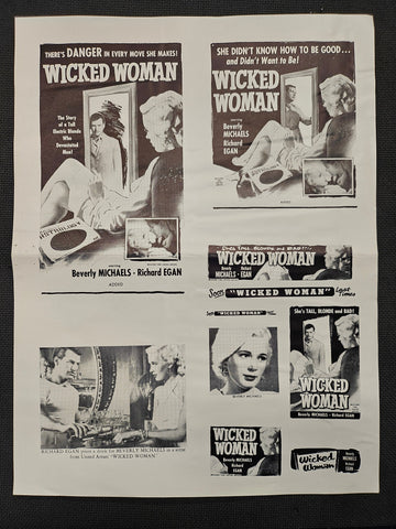"Wicked Woman" Original Movie Ad Clip Art Print