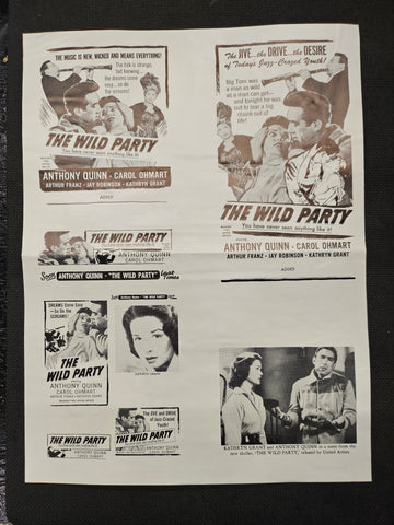 "The Wild Party" Original Movie Ad Clip Art Print