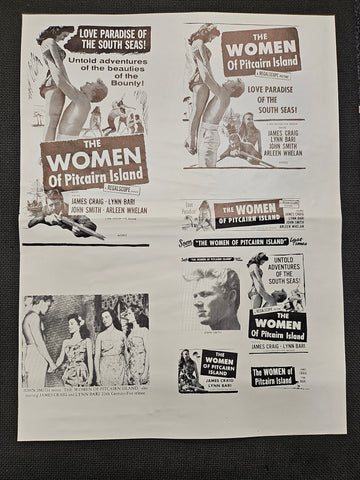 "The Women Of Pitcairn Island" Original Movie Ad Clip Art Print