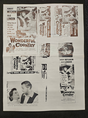 "The Wonderful Country" Original Movie Ad Clip Art Print