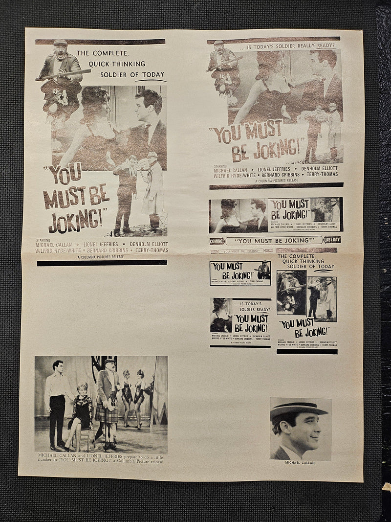 "You Must Be Joking!" Original Movie Ad Clip Art Print