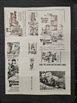"The Young And The Brave" Original Movie Ad Mat Mold and Ad Clip Art Print
