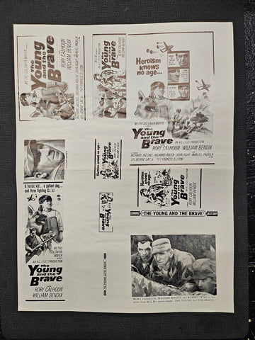 "The Young And The Brave" Original Movie Ad Clip Art Print