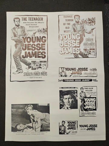 "Young Jesse James" Original Movie Ad Clip Art Print