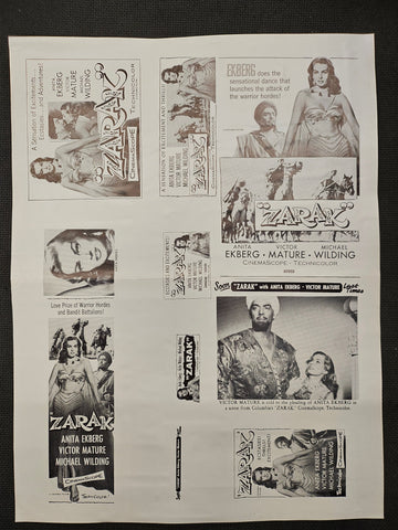"Zarak" Original Movie Ad Clip Art Print