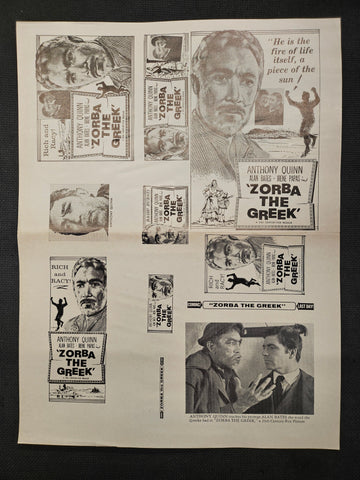"Zorba The Greek" Original Ad Clip Art Print