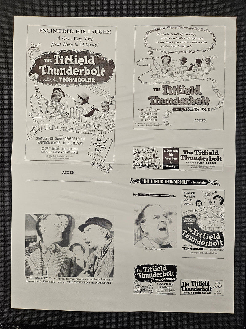 "The Titfield Thunderbolt" Original Movie Ad Clip Art Print
