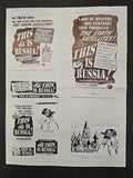 "This Is Russia!" Original Movie Ad Mat Mold and Ad Clip Art Print