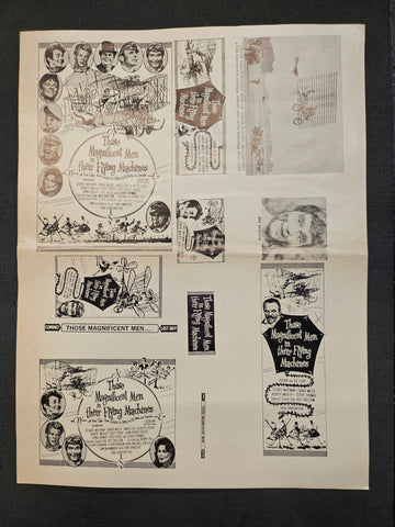 "A Thousand Clowns" Original Movie Ad Mat Mold and Ad Clip Art Print