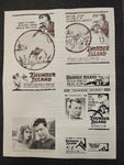 "Thunder Island" Original Movie Ad Mat Mold and Ad Clip Art Print