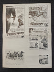 "The Texican" Original Movie Ad Mat Mold and Ad Clip Art Print