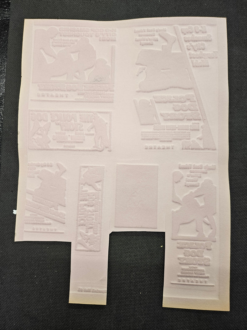 "Police Dog Story" Original Movie Ad Mat Mold