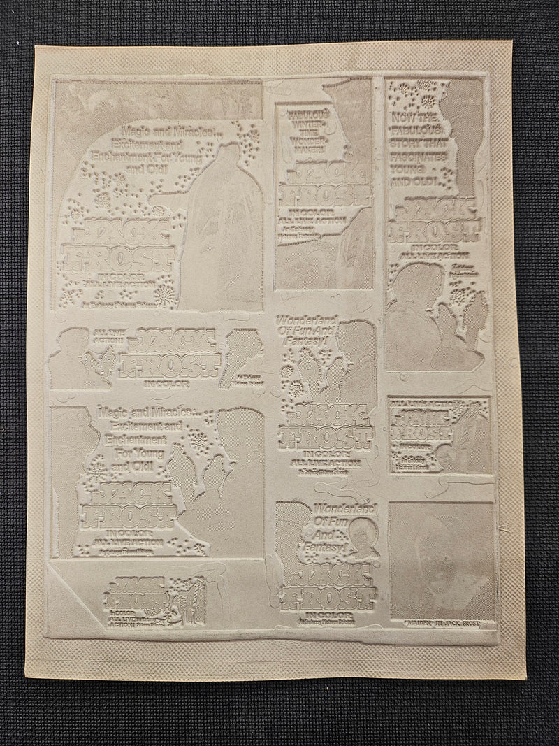 "Jack Frost" Original Movie Ad Mat Mold