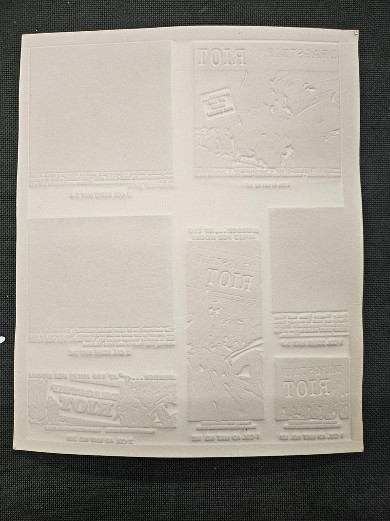 "Dragstrip RIot" Original Movie Ad Mat Mold #1