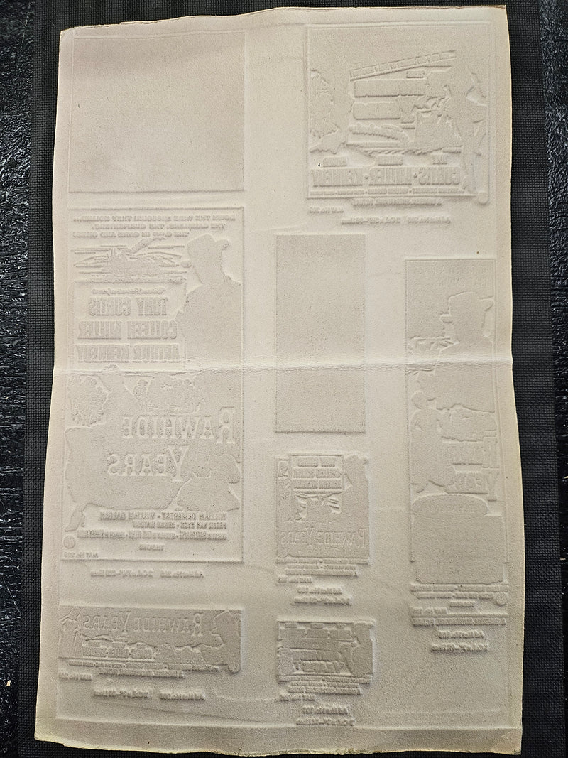 "The Rawhide Years" Original Movie Ad Mat Mold