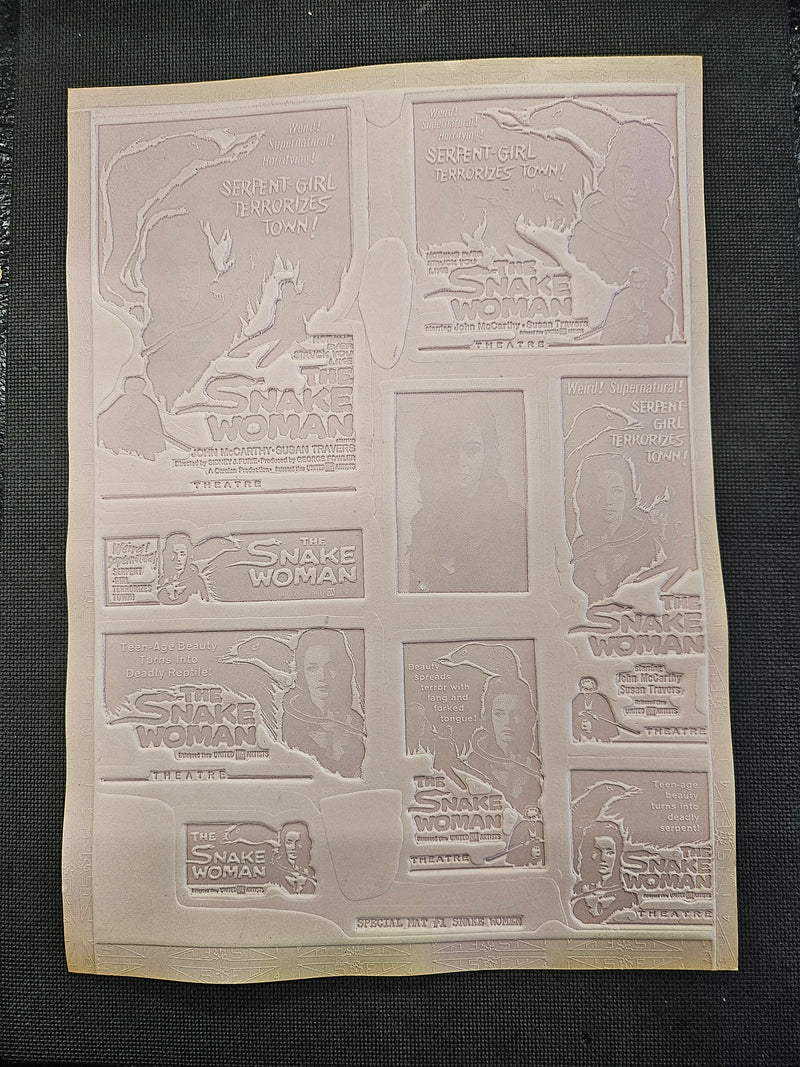 "The Snake Woman" Original Movie Ad Mat Mold